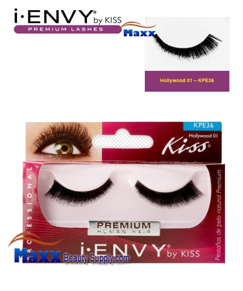 4 Package - Kiss i Envy Hollywood 01 Eyelashes - KPE36